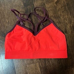 Victoria's Secret PINK Red Sports Bralette - Low Impact, Small
